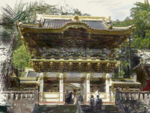 陽明門　日光東照宮イラスト
