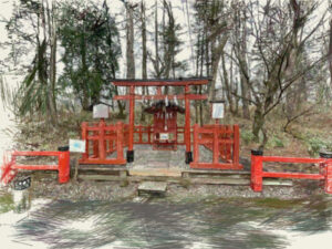 華厳神社イラスト