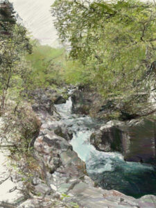 憾満ヶ淵イラスト