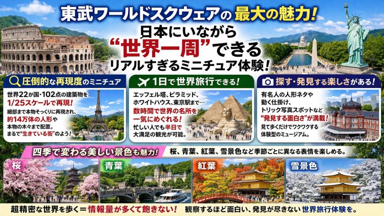 東武ワールドスクウェアまとめ