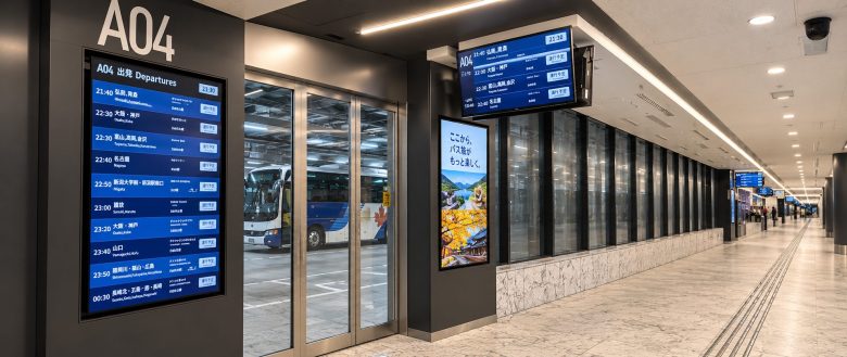 東京ー日光江戸村直通バス乗り場